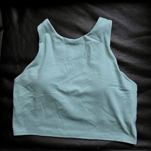 Athleta Conscious Crop Low Impact Sports Bra A-C: Dusty Jade